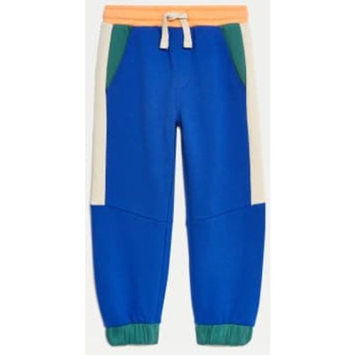 Boys Cotton Rich Colour Block Joggers (2-8 Yrs) - - M&S Collection - Modalova