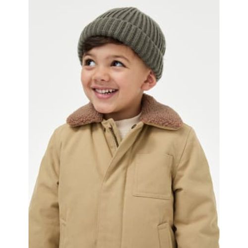 Boys Cotton Rich Borg Lined Jacket (2-16 Yrs) - - M&S Collection - Modalova