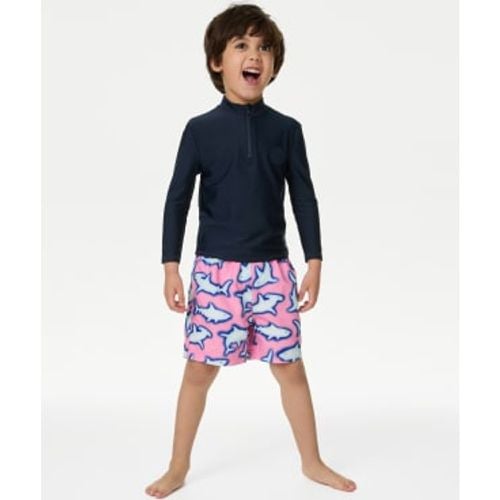 Boys Shark Swim Shorts (2-8 Yrs) - - M&S Collection - Modalova