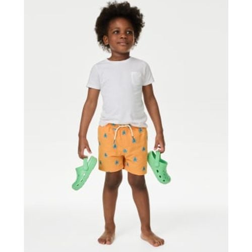 Boys Embroidered Swim Shorts (2-8 Yrs) - - M&S Collection - Modalova