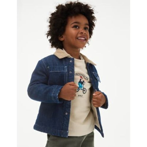 Boys Borg Lined Shacket (2-8 Yrs) - M&S Collection - Modalova