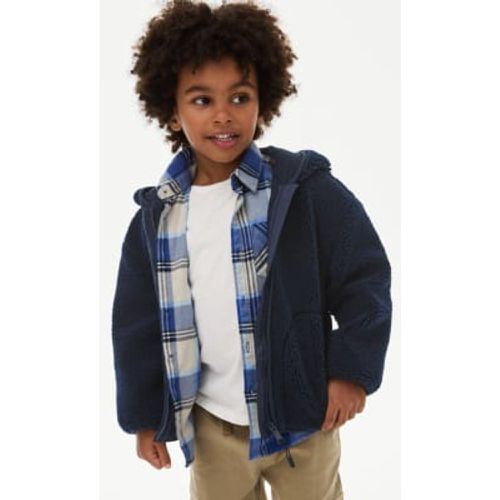 Boys Fleece Zip Through Hooded Top (2-8 Yrs) - - M&S Collection - Modalova