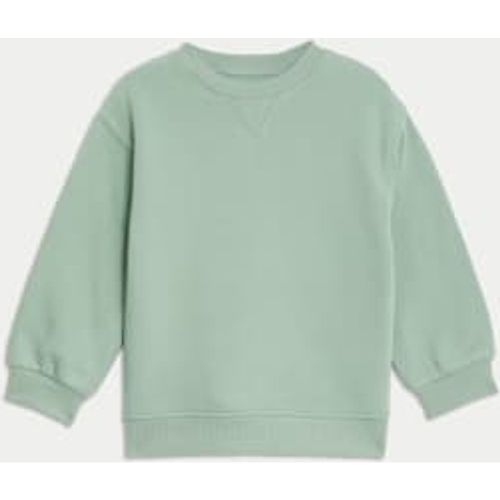 Boys,Unisex,Girls Cotton Rich Plain Sweatshirt (2-8 Yrs) - - M&S Collection - Modalova