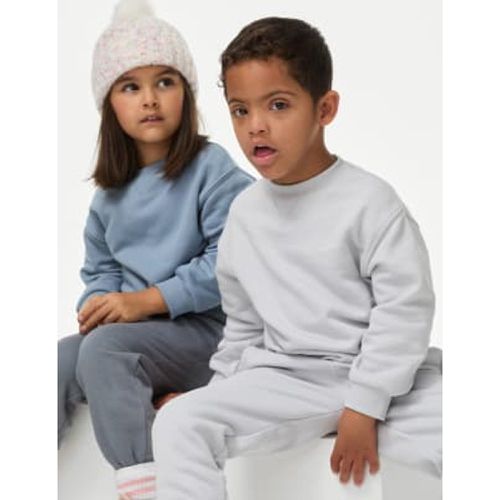 Boys,Unisex,Girls Cotton Rich Plain Sweatshirt (2-8 Yrs) - - M&S Collection - Modalova