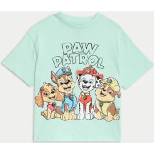 Boys Pure Cotton Paw Patrol™ T-Shirt (2-8 Yrs) - - M&S Collection - Modalova