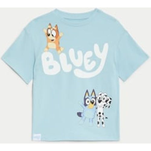 Boys Pure Cotton Bluey T-Shirt (2-8 Yrs) - - M&S Collection - Modalova