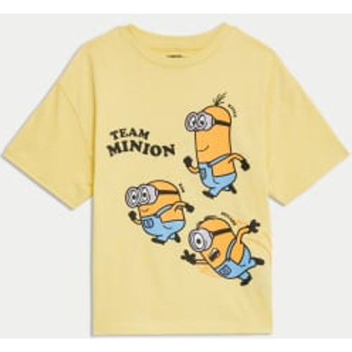 Boys Pure Cotton Minions™ T-Shirt (2-8 Yrs) - - M&S Collection - Modalova