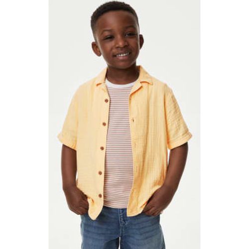 Boys Pure Cotton Shirt and T-Shirt Set (2-8 Yrs) - - M&S Collection - Modalova