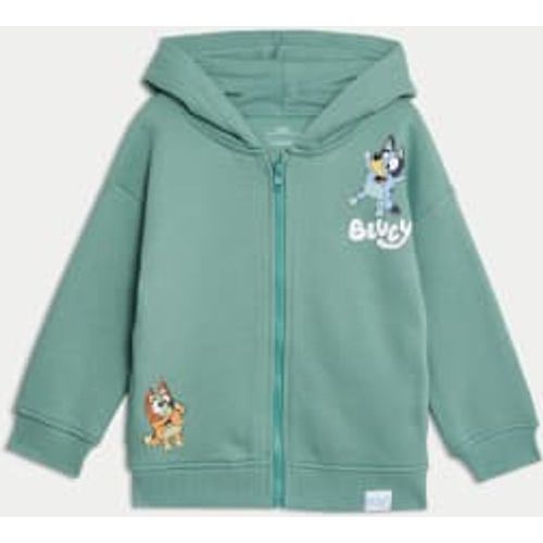 Boys Cotton Rich Bluey™ Zip Hoodie (2-8 Yrs) - - M&S Collection - Modalova