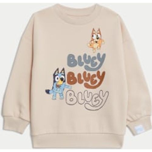 Boys Cotton Rich Bluey™ Sweatshirt (2-8 Yrs) - - M&S Collection - Modalova