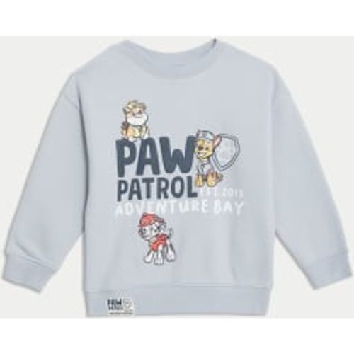 Boys Cotton Rich Paw Patrol™ Sweatshirt (2-8 Yrs) - - M&S Collection - Modalova