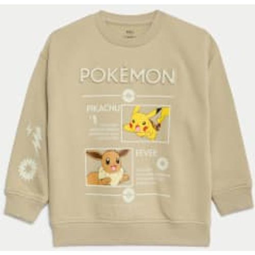 Boys Cotton Rich Pokémon™ Sweatshirt (2-8 Yrs) - - M&S Collection - Modalova