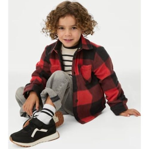 Boys Fleece Check Shacket (2-8 Yrs) - - M&S Collection - Modalova