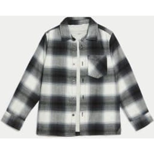 Boys 2pc Cotton Rich Check Shirt and T-Shirt Set (2-8 Yrs) - - M&S Collection - Modalova