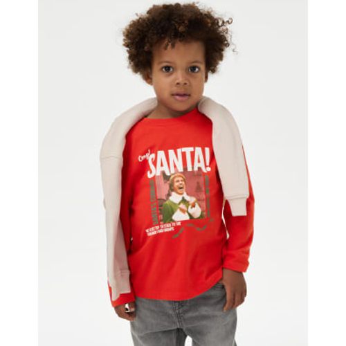 Boys Pure Cotton Elf™ Christmas Top (2-8 Yrs) - - M&S Collection - Modalova