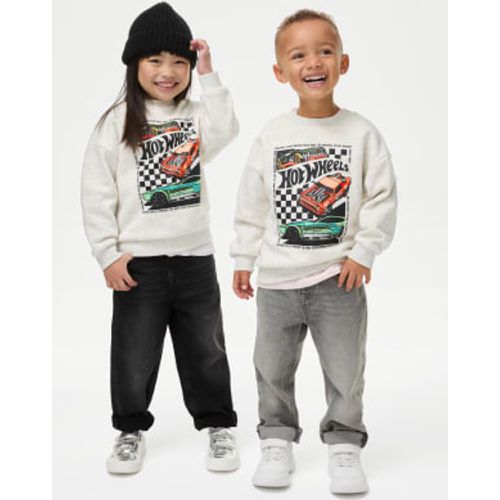 Boys Cotton Rich Hot Wheels™ Sweatshirt (2-8 Yrs) - - M&S Collection - Modalova