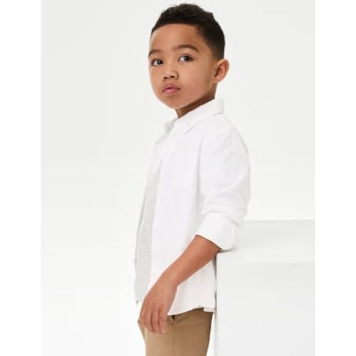 Boys Pure Cotton Oxford Shirt (2-8 Yrs) - - M&S Collection - Modalova