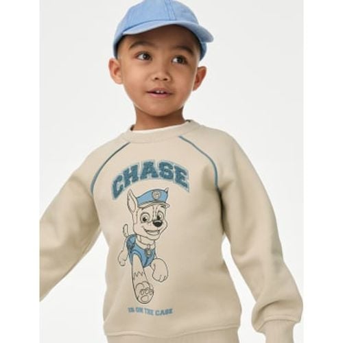 Boys Cotton Rich Paw Patrol™ Sweatshirt (2-8 Yrs) - - M&S Collection - Modalova