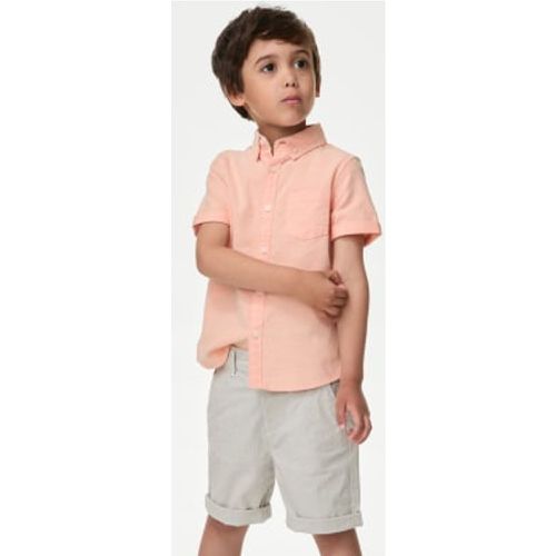 Boys Pure Cotton Oxford Shirt (2-8 Yrs) - - M&S Collection - Modalova