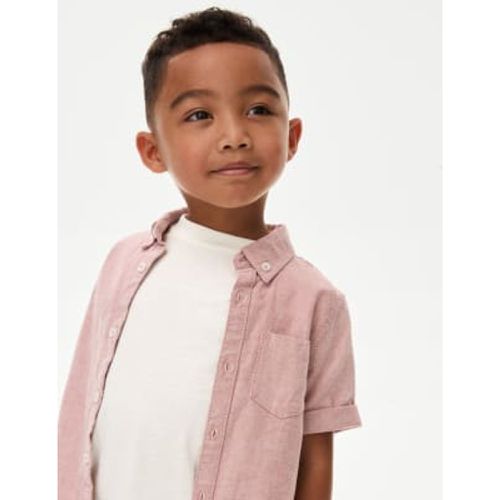 Boys Pure Cotton Oxford Shirt & T-Shirt Set (2-8 Yrs) - - M&S Collection - Modalova