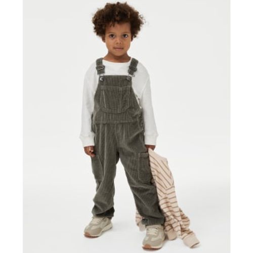 Boys 2pc Pure Cotton Dungarees Outfit (2-8 Yrs) - - M&S Collection - Modalova