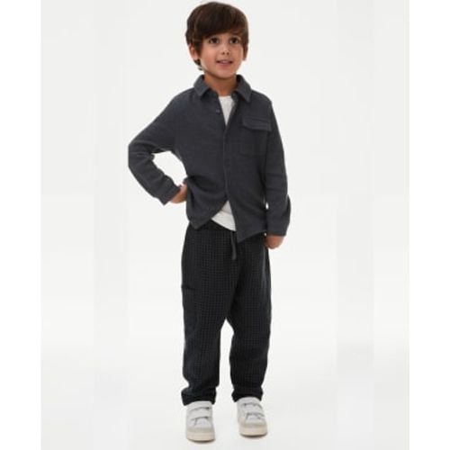 Boys 2pc Waffle Shirt and Trousers Outfit (2-8 Yrs) - - M&S Collection - Modalova