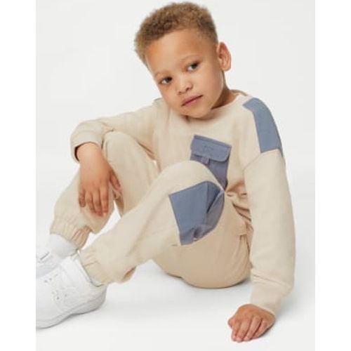 Boys 2pc Pure Cotton Top & Bottom Outfit (2-8 Yrs) - - M&S Collection - Modalova