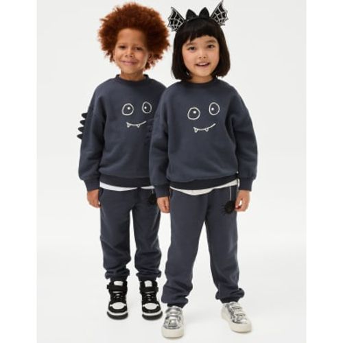 Boys 2pc Cotton Rich Halloween Top & Bottom Outfit (3-8 Yrs) - - M&S Collection - Modalova