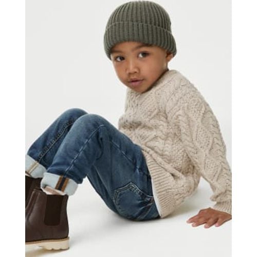 Boys Cotton Rich Textured Jumper (1-8 Yrs) - - M&S Collection - Modalova