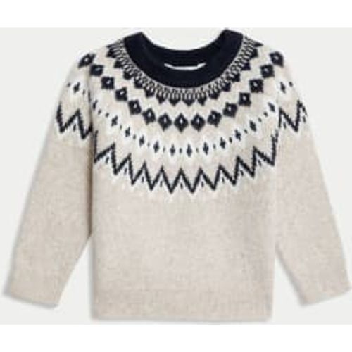 Boys Patterned Knitted Jumper (2-8 Yrs) - - M&S Collection - Modalova