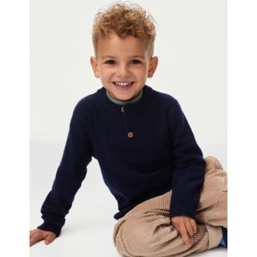 Boys Henley Knitted Jumper (0-8 Yrs) - - M&S Collection - Modalova