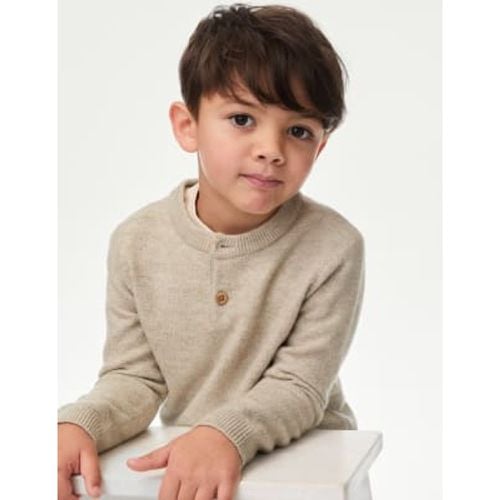 Boys Henley Knitted Jumper (0-8 Yrs) - - M&S Collection - Modalova