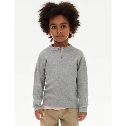 Boys Henley Knitted Jumper (0-8 Yrs) - - M&S Collection - Modalova