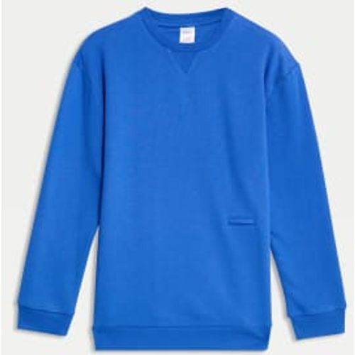 Boys Adaptive Cotton Rich Sweatshirt (2-16 Yrs) - - M&S Collection - Modalova