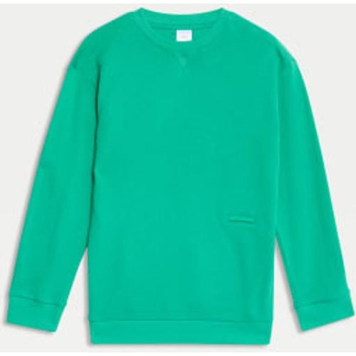 Boys Adaptive Cotton Rich Sweatshirt (2-16 Yrs) - - M&S Collection - Modalova