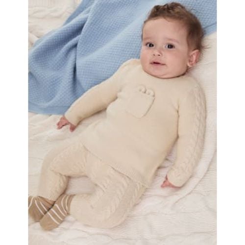 Boys 2pc Knitted Outfit (7lbs-12 Mths) - - M&S Collection - Modalova