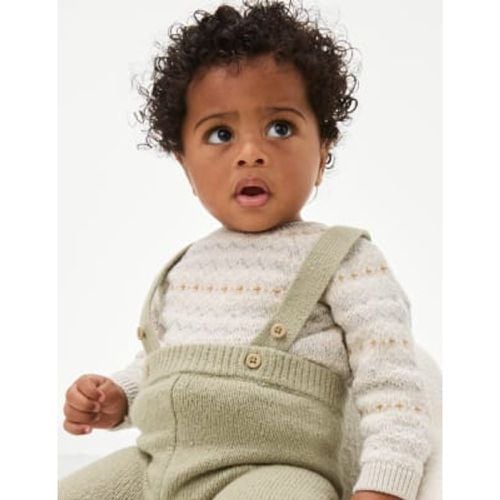 Boys 3pc Cotton Rich Knitted Outfit (7lbs-1 Yrs)) - - M&S Collection - Modalova