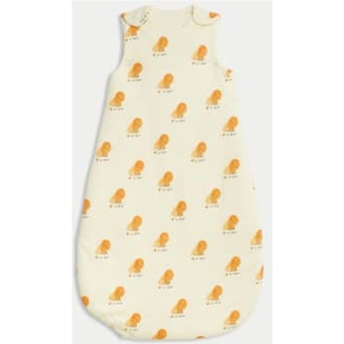 Unisex,Boys,Girls Pure Cotton Lion Print 3.5 Tog Sleeping Bag (0-3 Yrs) - - M&S Collection - Modalova