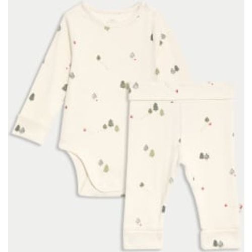 Unisex,Boys,Girls 2pc Cotton Rich Alpine Outfit (7lbs-12 Mths) - - M&S Collection - Modalova