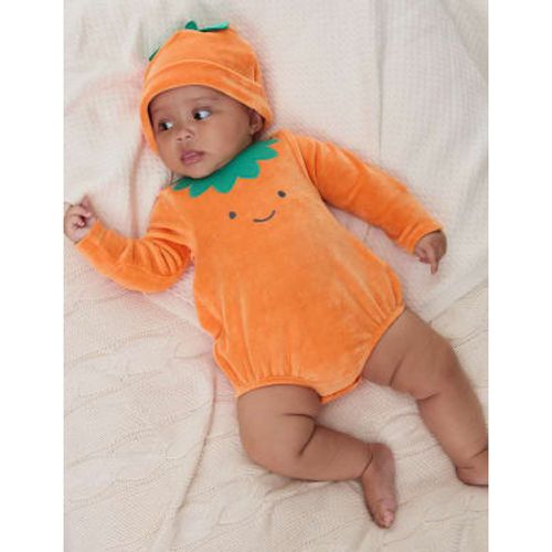 Unisex,Boys,Girls 2pc Cotton Rich Pumpkin Outfit (7lbs -2 Yrs) - - M&S Collection - Modalova