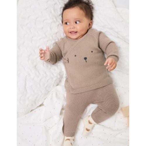 Unisex,Boys,Girls 2pc Bear Outfit (7lbs-1 Yrs) - - M&S Collection - Modalova