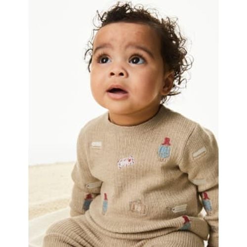 Unisex,Boys,Girls 2pc Paddington™ Knitted Outfit (7lbs-1 Yrs) - - M&S Collection - Modalova