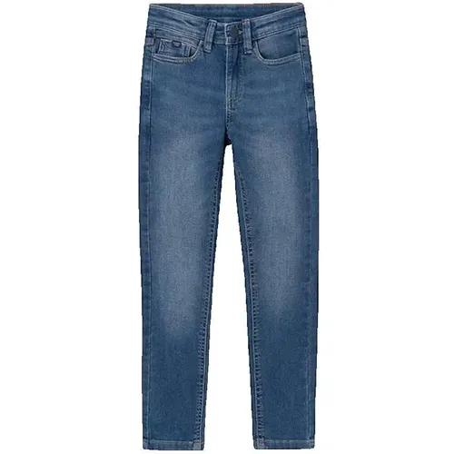 Jeans von Mayoral. Denim-Stoff. Skinny-Schnitt. Blaue Farbe. Gürtelschlaufen. Knopf- und Reißverschluss. Seitentaschen - MAG10807661 - Modalova