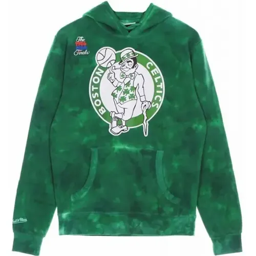 Felpa a girocollo Boston Celtics con cappuccio Blank - Mitchell & Ness - Modalova