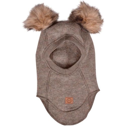Die ganzseitige Wollhaube Mikk-Line mit Pompons ist ein entzückender und bequemer Winterhut für Neugeborene, Babys und Kleinkinder von 50 bis 104 cm - MAG11180206 - Modalova