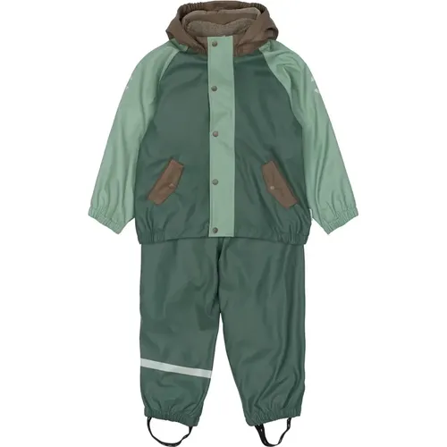 Insieme di abbigliamento da pioggia in PU extra caldo di Mikk-Line, per permettere ai bambini di divertirsi sotto la pioggia, saltare nelle pozzangher - MAG11168677 - Modalova