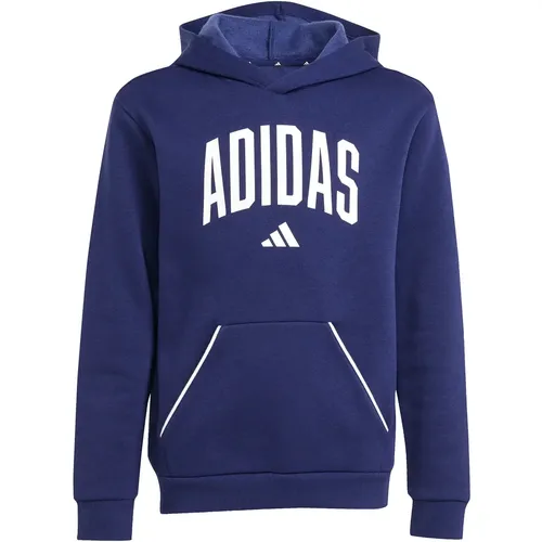 Basico casual con un tocco universitario, questo hoodie adidas junior è ideale da abbinare a un paio di jeans o a una felpa. In morbido cotone, quest - MAG10680562 - Modalova
