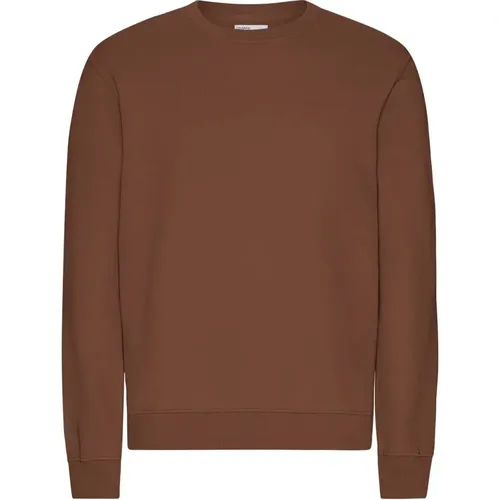 Ein klassisches Sweatshirt aus 100 % Bio-Baumwolle. Die Außenseite wird gestrickt, um ein weiches und reines Gefühl zu erzielen, während die Innens - MAG7382657 - Modalova