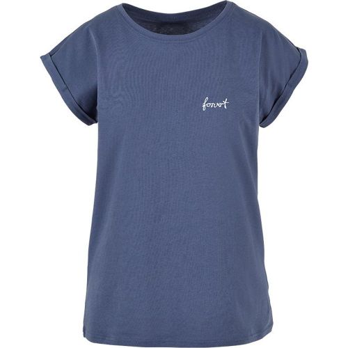 T-Shirt für Damen / lässiger Look / ton-in-ton Nähte / Rundhals / Single Jersey / Druck FORVERT auf der Brust - MAG10036430 - Modalova