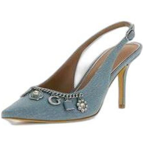 Slingbacks in denim di cotone misto.Modello a punta.Altezza tacco 8,5 cm.Chiusura con cinturino alla caviglia.Famiglia : NaskaDettaglio catena con cha - MAG11523260 - Modalova